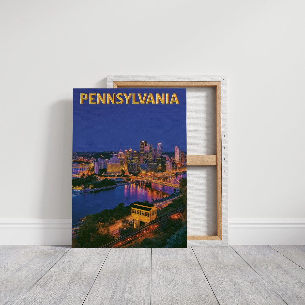 Pittsburgh Skyline Night Incline