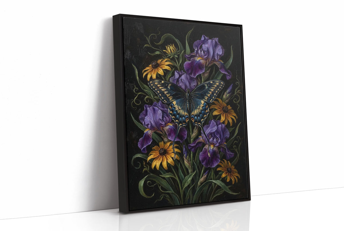 Swallowtail in the Iris Bed