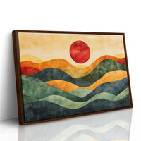 Rolling Hills Bow To Crimson Sky