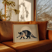 Moonlit Armadillo Carries Desert Patterns