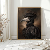 Elegance Beneath Feathered Veils