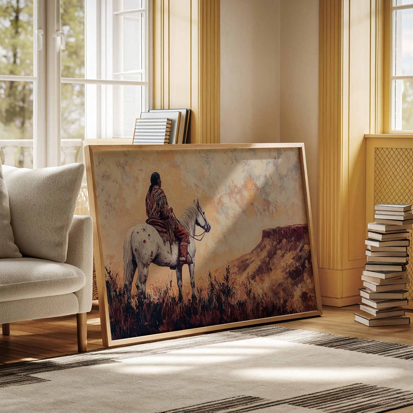 Twilight Scout Above Painted Mesa