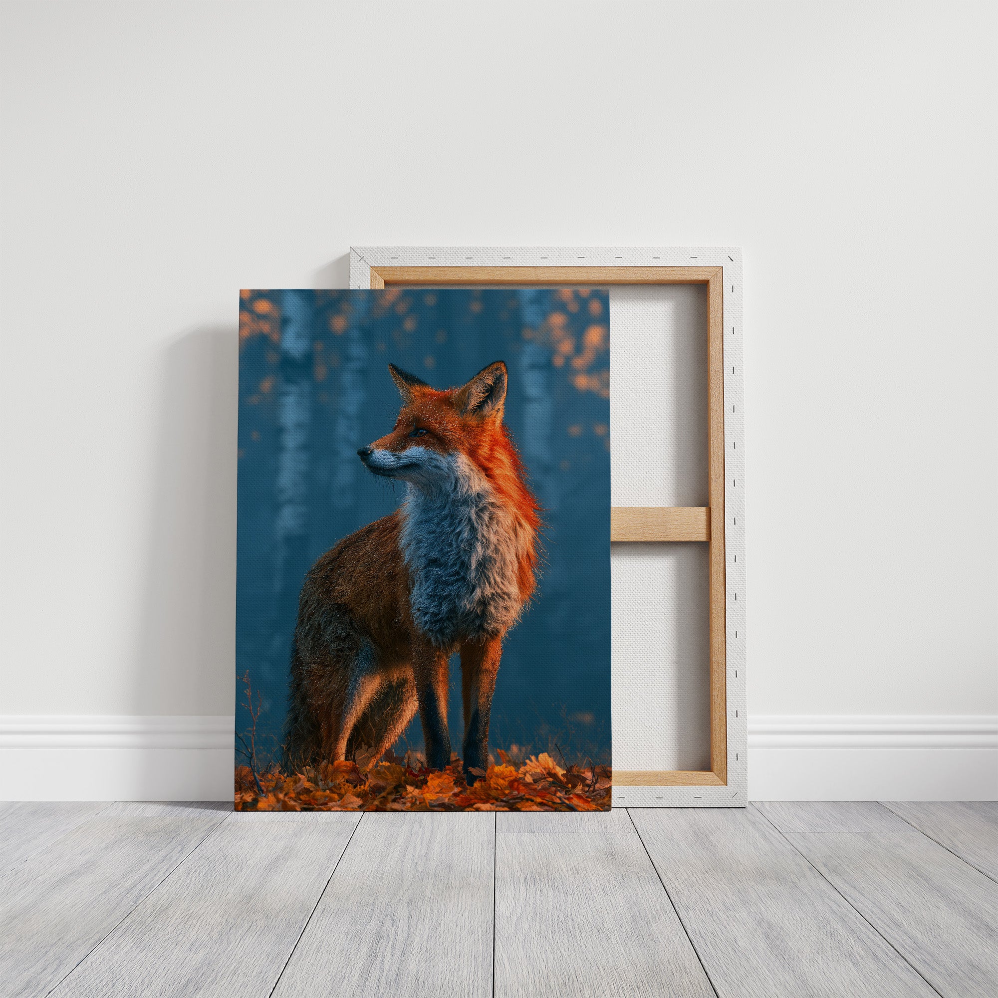 Fox in Frosted Amber Light