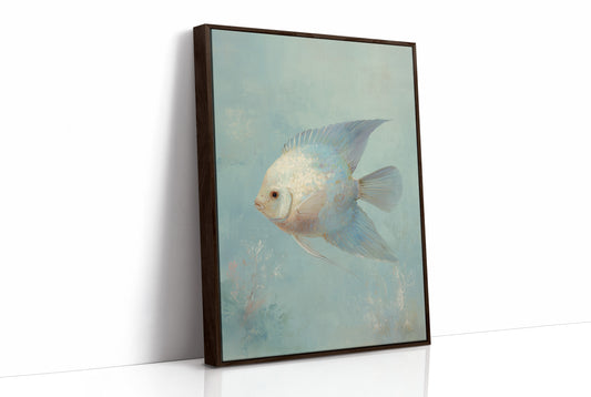 Pale Swimmer In Seafoam Currents