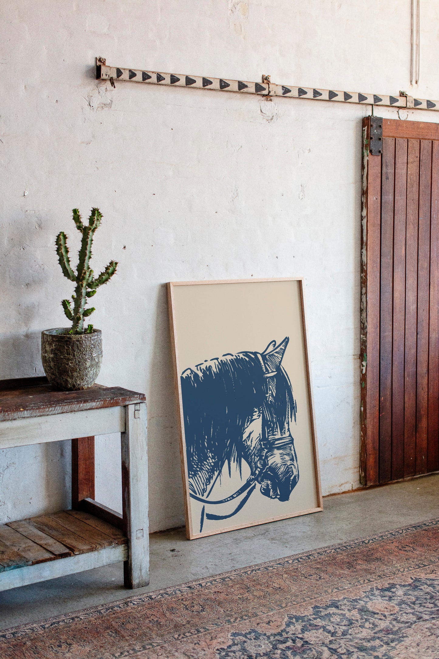 Midnight Blue Stallion Speaks Softly