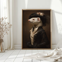 Dapper Ferret in Elegant Attire