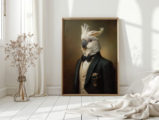 Regal Cockatoo in Formal Attire