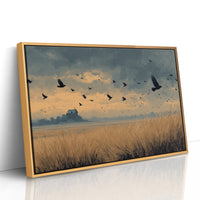 Crows Over the Reeds