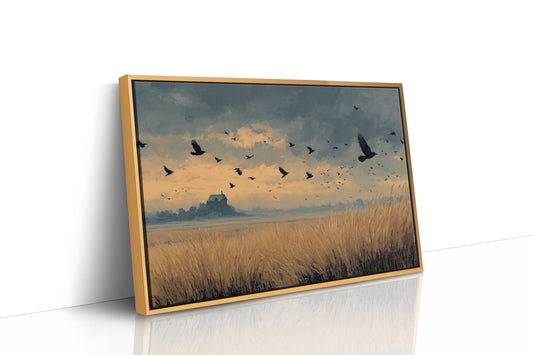 Crows Over the Reeds
