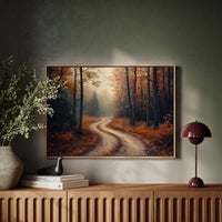 Autumn Roads Wind Through Golden Mist
