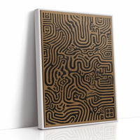 Labyrinth Lines Dance In Bronze Light