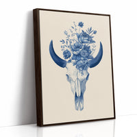 Indigo Bloom Upon Ancient Bone