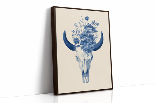 Indigo Bloom Upon Ancient Bone