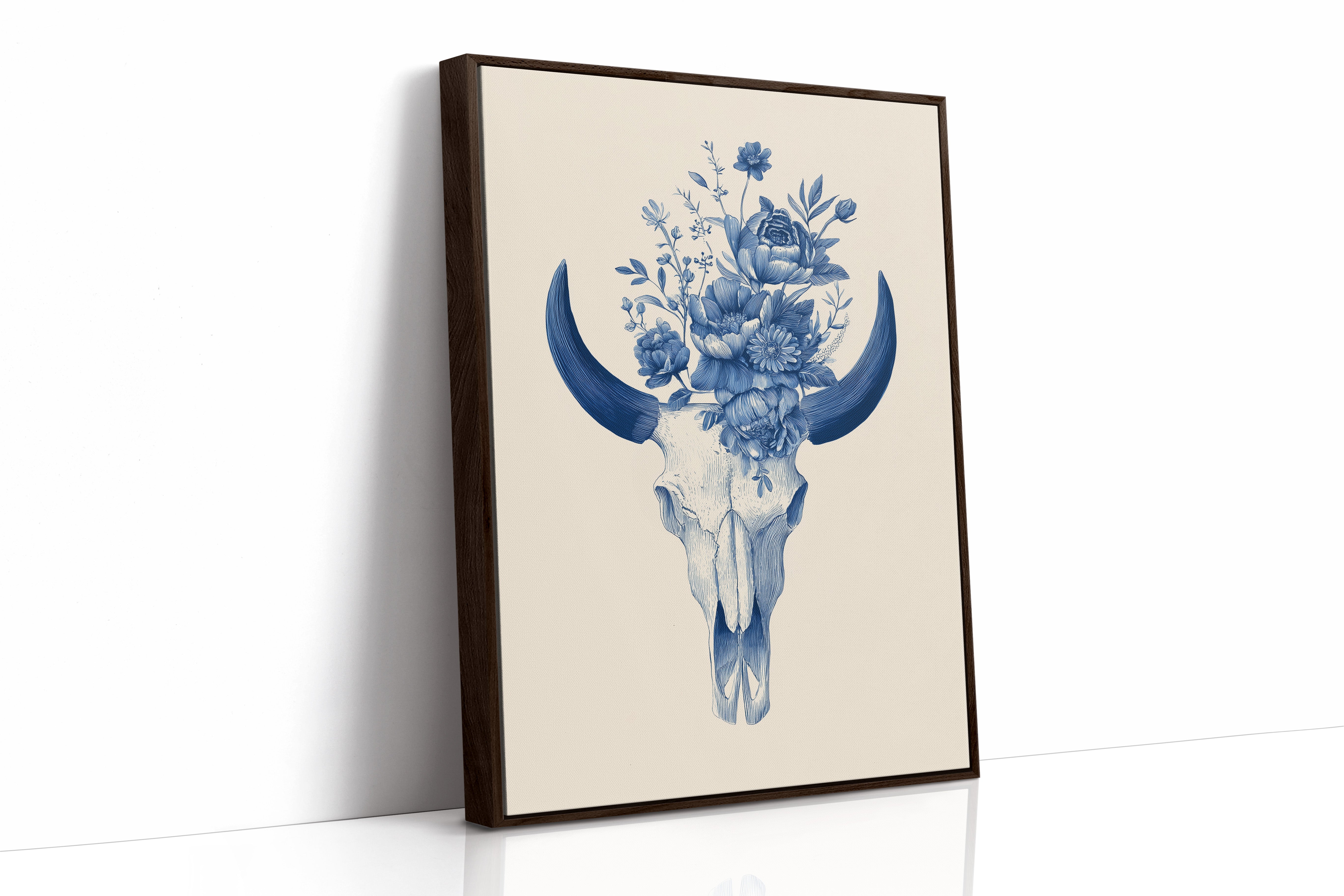 Indigo Bloom Upon Ancient Bone