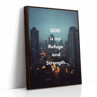 Faith Glows Through City Rain