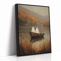 Ghostly Voyage Through Autumn Mist