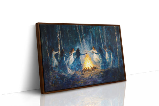Moonlit Dance Around Sacred Flames