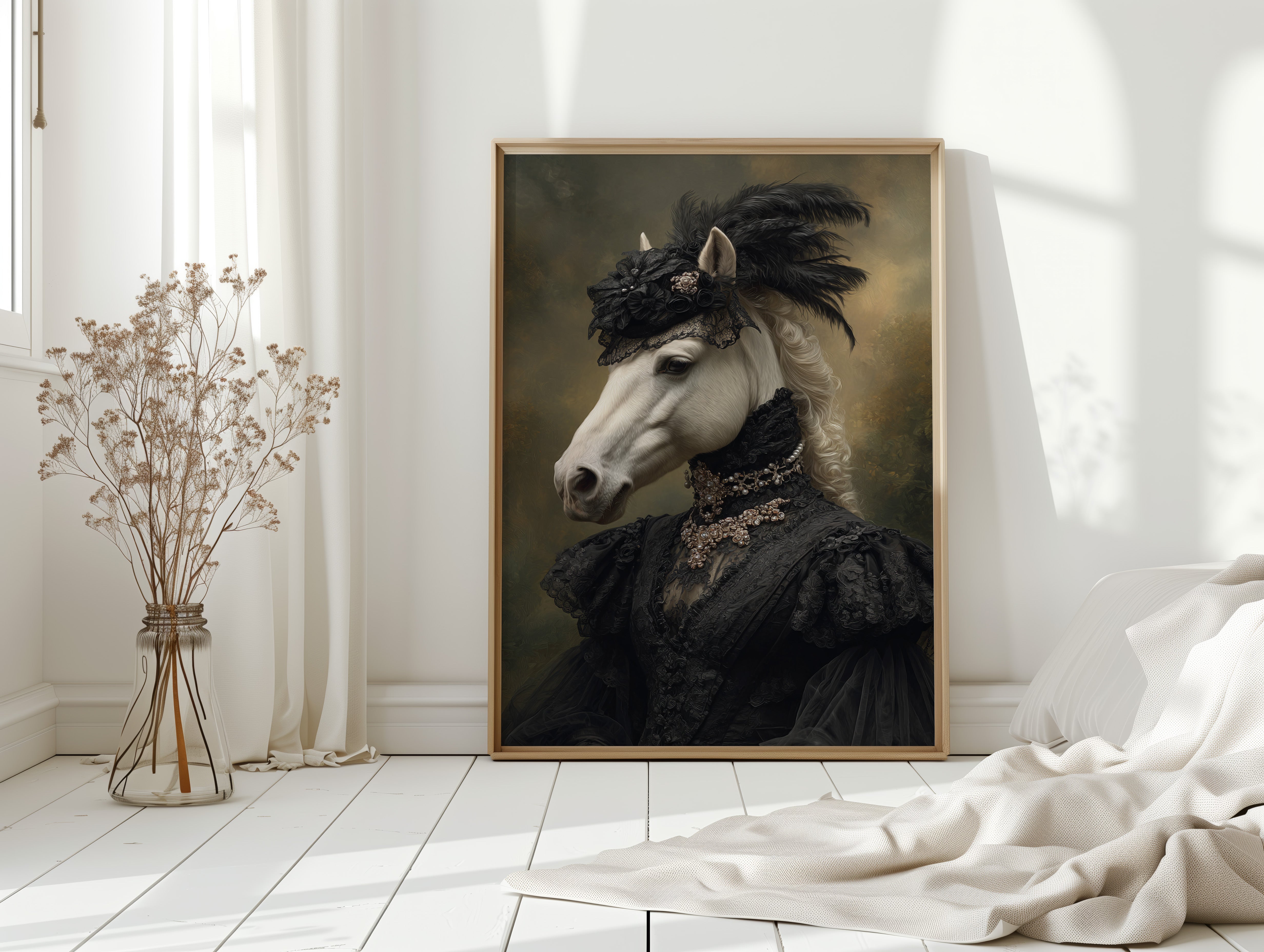 Elegance Draped in Midnight Silk