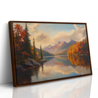 Autumn Peaks Mirror Mountain Dreams