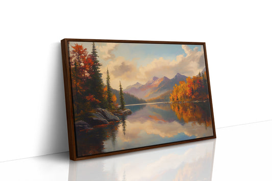 Autumn Peaks Mirror Mountain Dreams