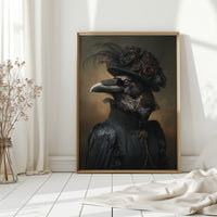 Elegantly Dressed Regal Raven