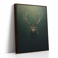 Crowned Stag in Forest Shadows