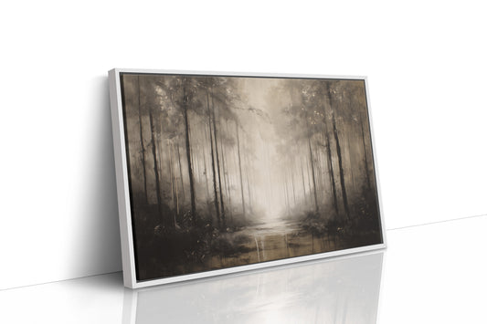 Fog Dwells Between Ancient Pines