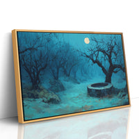 The Old Well by Moonlight