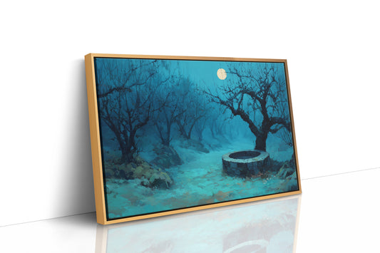 The Old Well by Moonlight