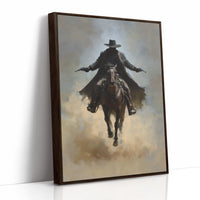Frontier Justice Rides Through Dust
