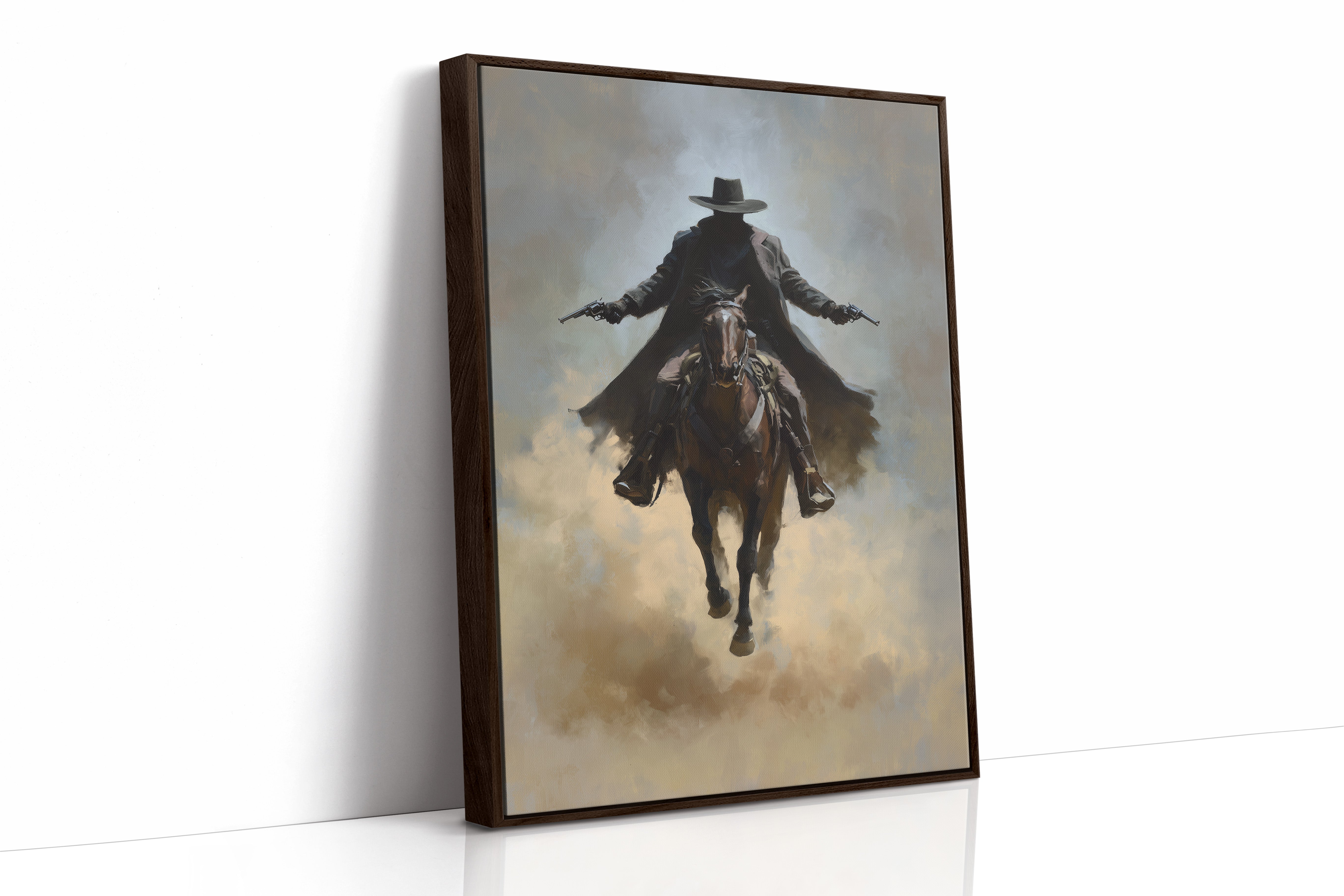 Frontier Justice Rides Through Dust