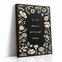 Floral Affirmations Frame Inner Peace