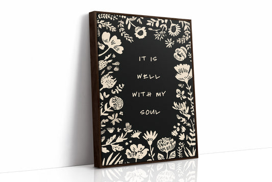 Floral Affirmations Frame Inner Peace