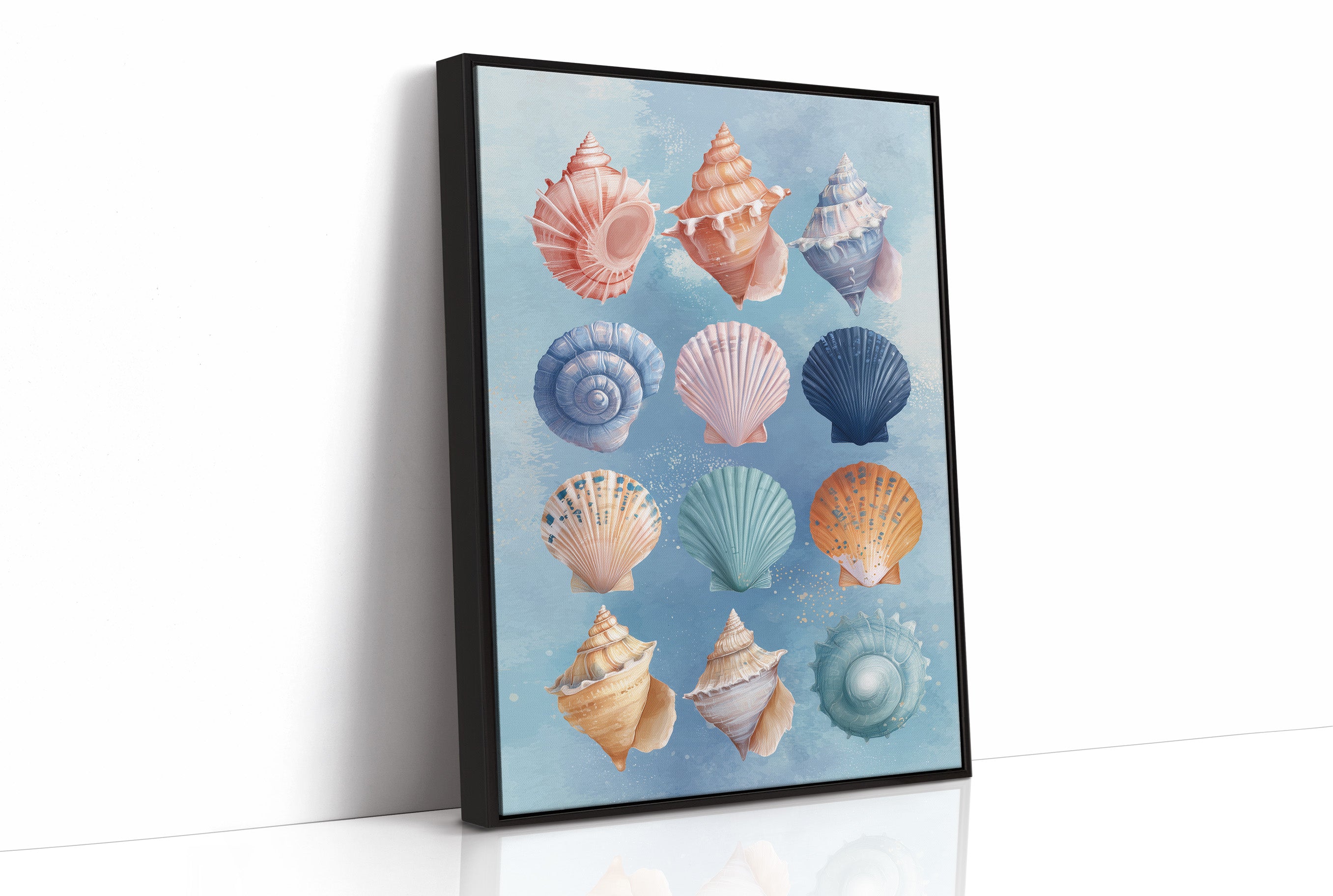 Coastal Treasures Against Azure Waves