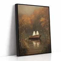 Ghostly Voyage Through Autumn Waters