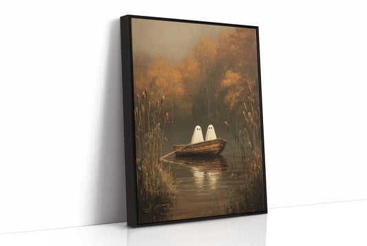 Ghostly Voyage Through Autumn Waters