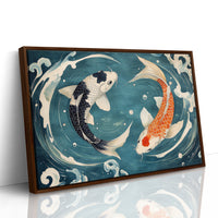 Koi Dance Through Midnight Waters