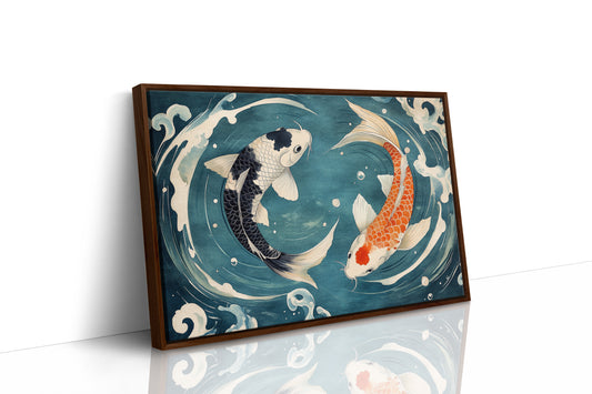 Koi Dance Through Midnight Waters