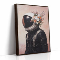 Astronaut with Blossoms on Blush