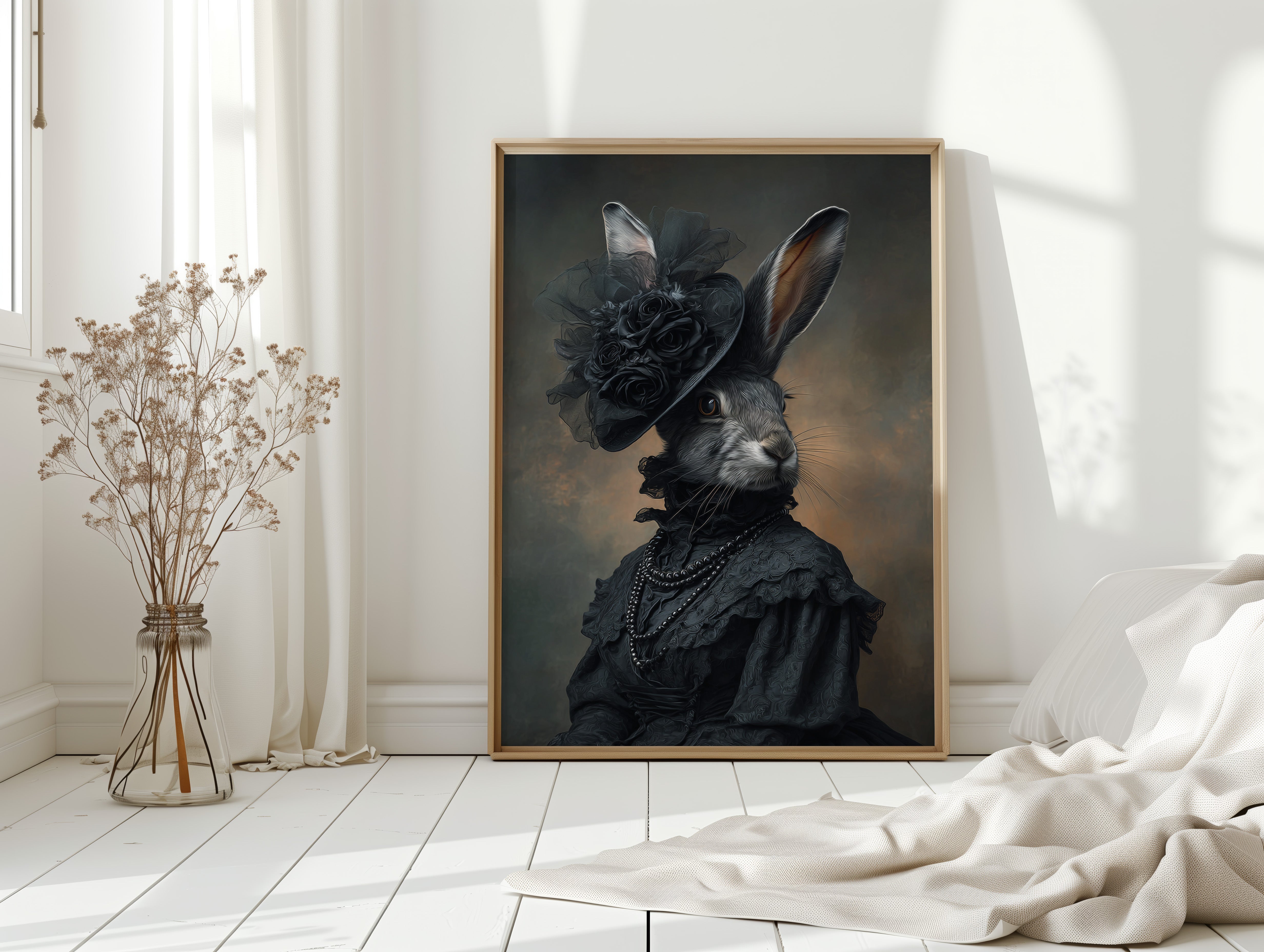 A Rabbit's Midnight Elegance
