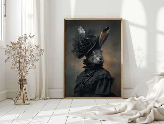 A Rabbit's Midnight Elegance