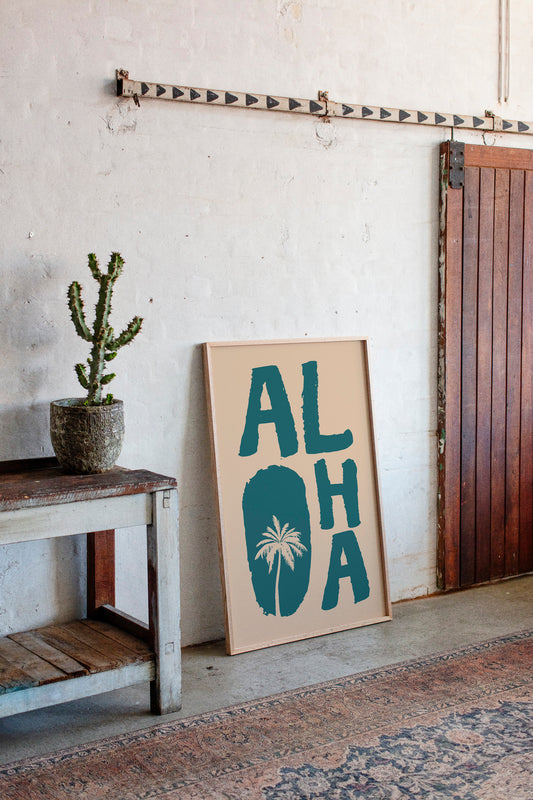 Island Letters Spell Summer Peace