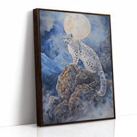 Moonlit Watch of the Snow Leopard