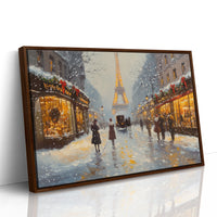 Winter Lights Glow On Paris Streets