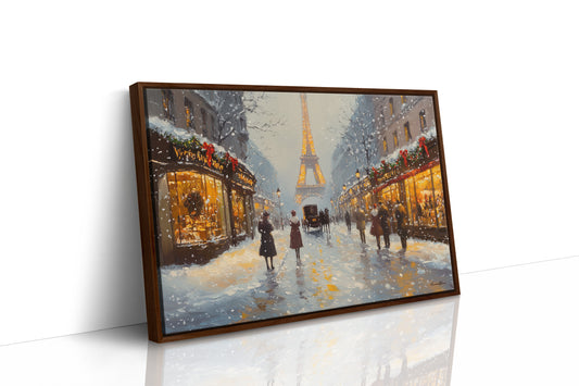 Winter Lights Glow On Paris Streets
