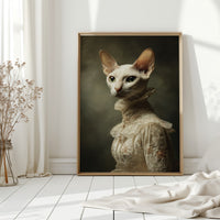 Regal Feline in Vintage Attire