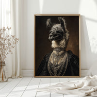 Regal Llama Adorned in Jewels
