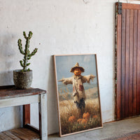 Harvest Guardian Watches Golden Fields