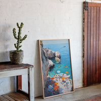 Summer Floats Along Mediterranean Cliffs