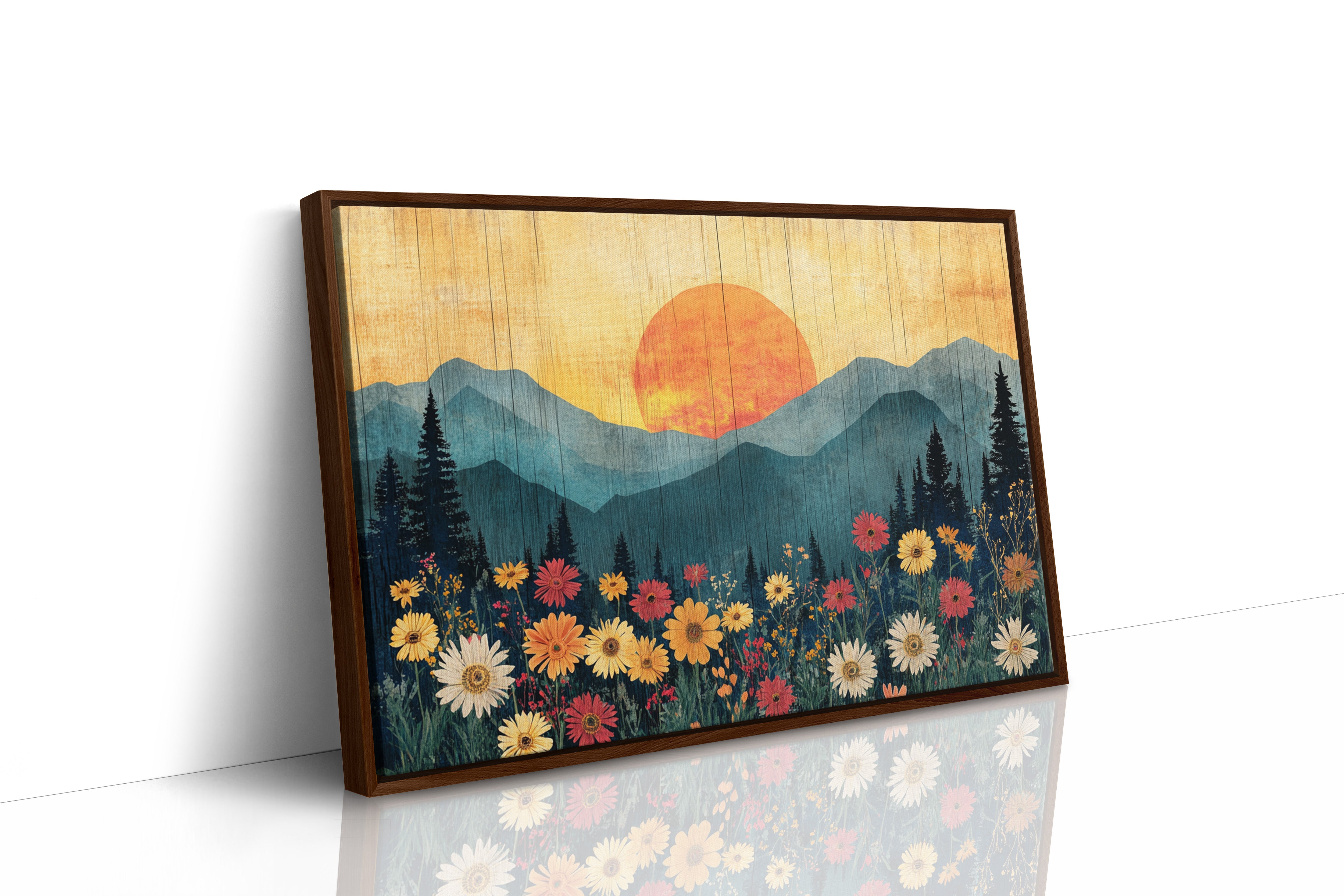 Mountain Daisies Dance At Dawn
